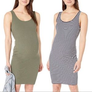 Lot of 2 Maternity Dresses Bodycon Tank S